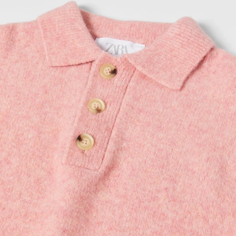 Zara Knit Polo Sweater